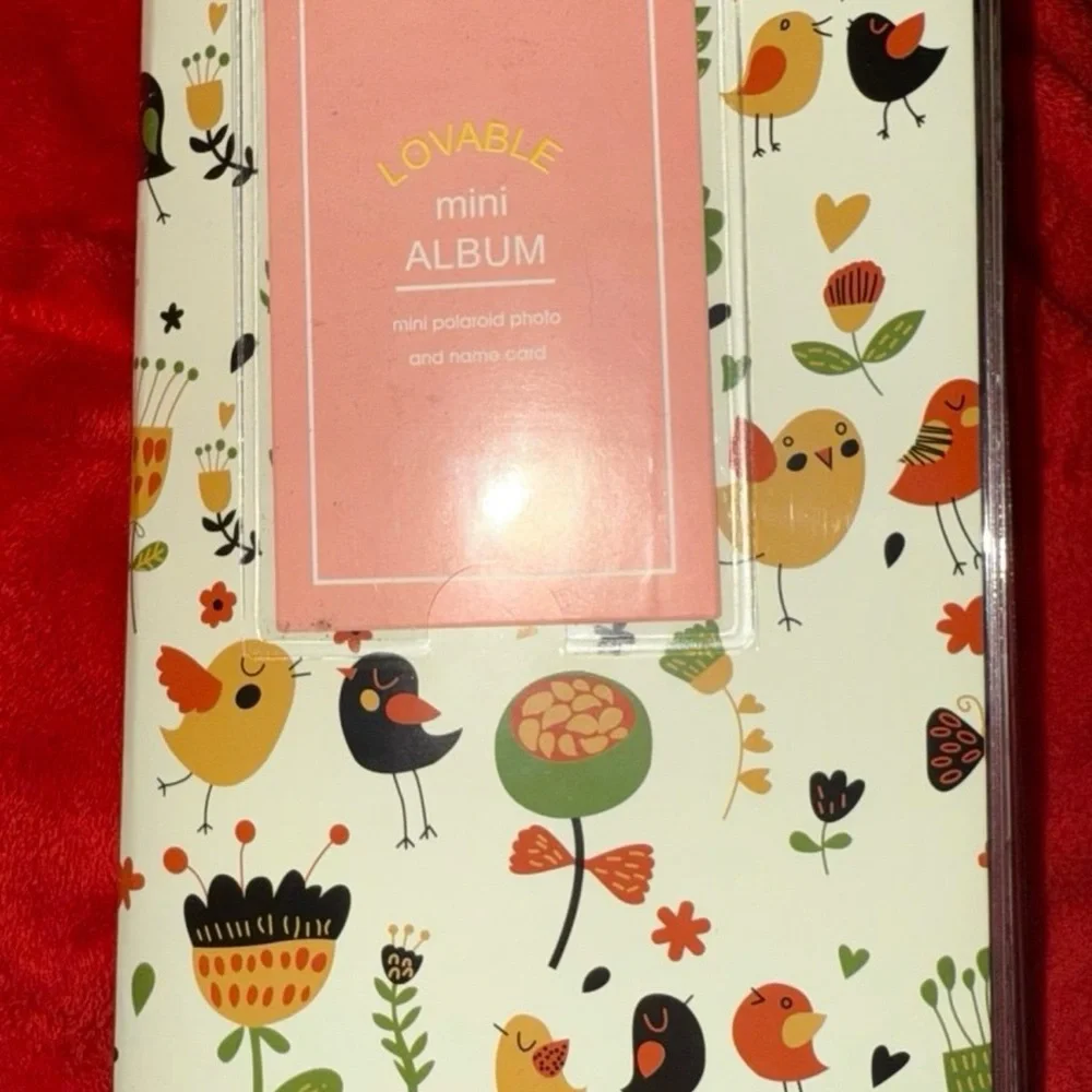 Lovable Mini Photo Album with Bird Design